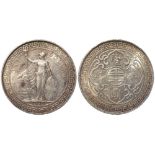 British Empire silver Trade Dollar 1930, VF/GVF. (Made for use in Malaysia, Singapore, Hong Kong and