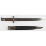 Bayonet, a P1888, 2nd type, MkI sword bayonet, ricasso marked "Wilkinson London", profuse inspection