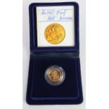 Half Sovereign 1982 Proof FDC cased as issued