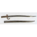 French M1866 Sabre bayonet, manufactured at Chatellerault in January 1875. Clean blade with clear