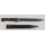 German mod 1884/98 regimentally marked knife bayonet.