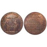 Token, 18thC: Erskine and Gibbs and Trial by Jury Halfpenny 1794 milled edge \\\\, aEF trace