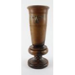 German 3rd Reich Waffen SS Wooden Trophy or Vase. Made from wood late war as metal was short.
