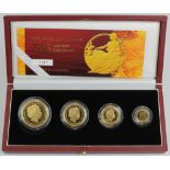 Britannia Four coin set 2005 (£100, £50, £25 & £10) Proof FDC boxed as issued