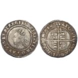 Elizabeth I hammered silver Sixpence 1567 mm. coronet, S.2562, 3.00g, VF, nice example.