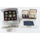 GB & Commonwealth commemorative coins & sets: Executive Proof Set 2000 FDC cased with cert (broken