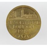 Olympic Games, London, 1948 (XIV Olympiad) bronze Commemorative medal. (d.50mm)
