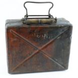 German 50 mm mortar metal storage case in good condition for five mortars.