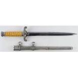 German Wehrmacht Officers dagger, small knock to scabbard, clean blade.