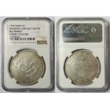 China, Kiangnan Province silver Dollar 1904, L&M-256 "HAH TH" (sic CH), slabbed NGC AU Details
