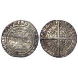 Edward III Pre-treaty silver Groat of London, spelled 'LOMDON', 4.28g, slightly bent and scratched