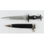 German SS Dagger, a composite piece, RZM M7/36 marked blade.