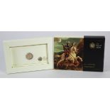 Quarter Sovereign 2009 BU in the Royal mint packaging