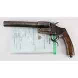 Imperial German Hebel Trench Flare Pistol, Calibre 26mm. Regimentaly marked to the 6th Jaeger