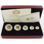 Canada: 2014 Fine Silver Fractional Set: The Maple Leaf (1oz, 1/2, 1/4, 1/10 and 1/20), UNC, cased