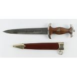 German SA Brownshirts dagger, with Rohm dedication to blade, RZM M7/36 marked blade. Refurbished.