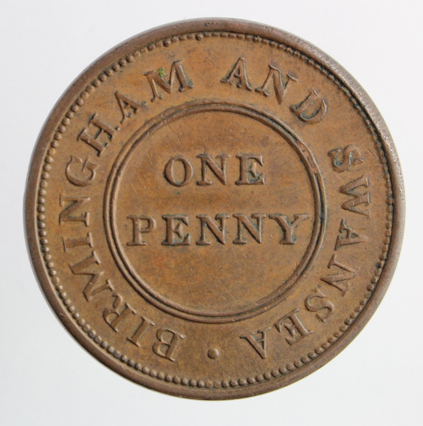 Token, 19thC: Rose Copper Company, Birmingham and Swansea copper Penny 1811, edge engrailed \\\\, - Image 2 of 2