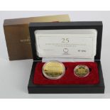 Austria. One Hundred Euro & Twenty-five Euro Two-coin gold proof set 2014. (1.25oz 999.9 gold) FDC