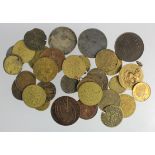 Tokens, Medalets & Jetons (37) medieval to 20thC assortment.
