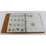 GB Coins (64 plus 2 world); a collection in an album, mostly 20thC including silver; noted Crown