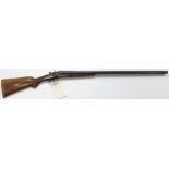 Double barrelled 12 Bore Shotgun SN:8181. Barrels 30", back action locks, overall GC with service