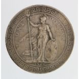 British Empire silver Trade Dollar 1898, nVF, edge nicks. (Made for use in Malaysia, Singapore, Hong
