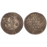 German State Brunswick-Luneburg-Calenberg silver 6 Mariengroschen 1689 KM# 258, VF/GVF