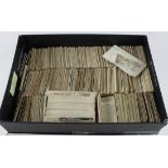 Box packed with various loose cigarette cards with some tea cards etc (1000's) Buyer collects