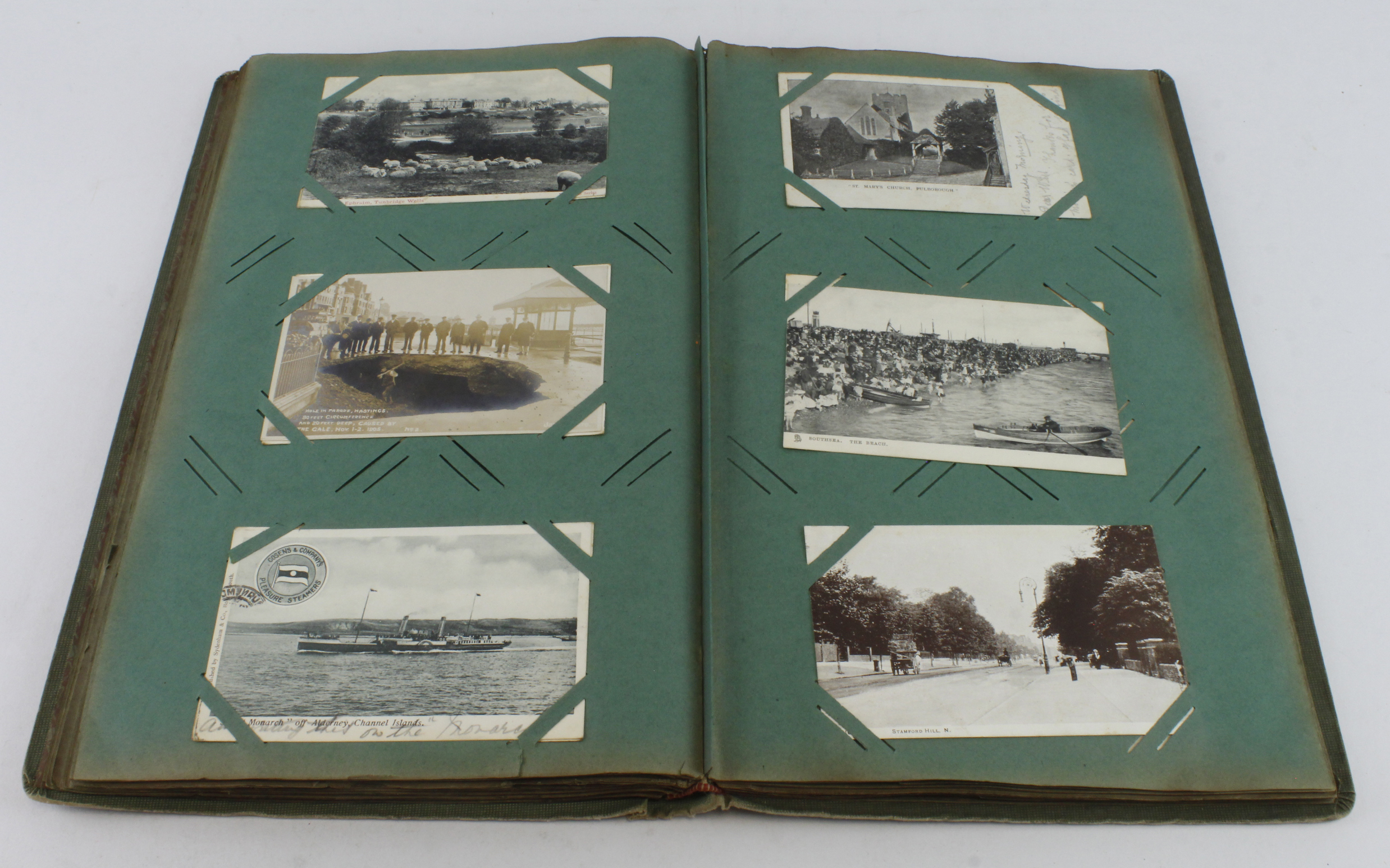 Vintage album comprising original assorted collection, many better noted (approx 200 cards)