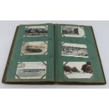 Vintage album comprising original assorted collection, many better noted (approx 200 cards)