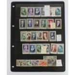 France range on hagner sheet, with better Charity sets, and Air set mint, PTS @ £280+. (29)