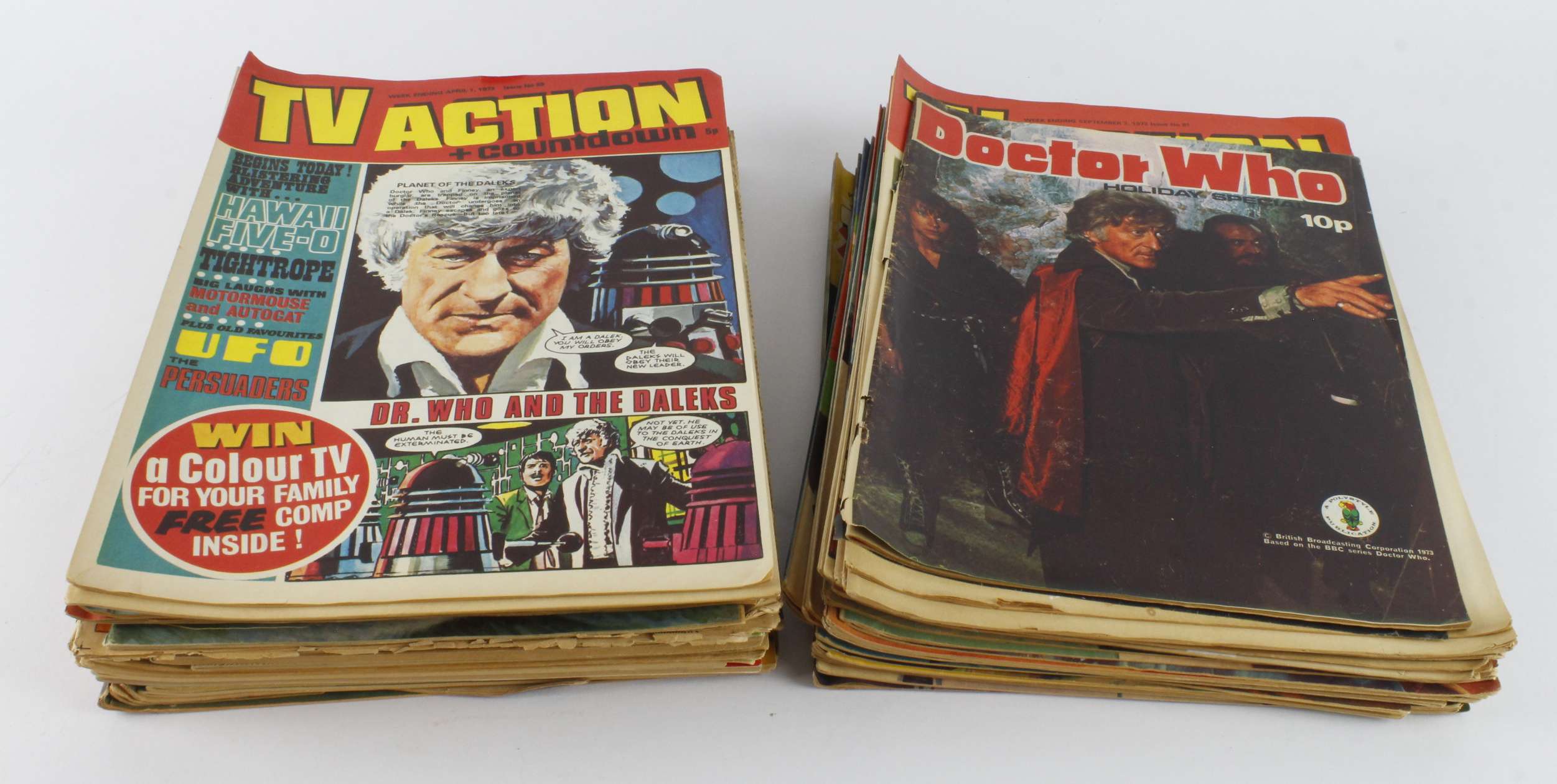 Comics. A group of approximately sixty comics, circa 1960s - 70s, including TV Action &