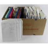 Large box with an all-World mix, including heavily duplicated QV / GV stamps on stockcards,