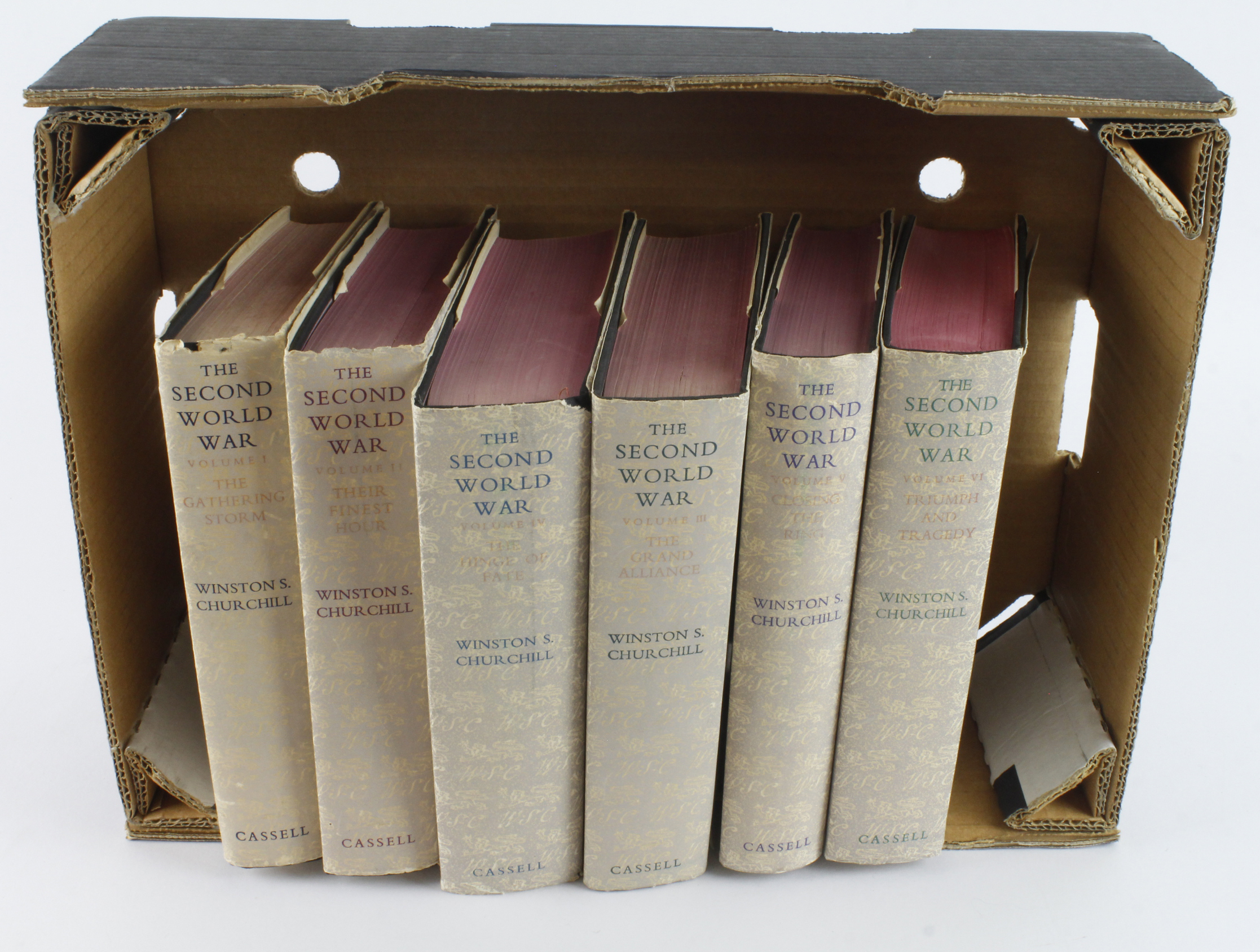 Churchill (Winston S.). The Second World War, 6 volumes, 1st editions (except vol. 4 - 2nd edition),