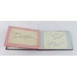 Beatles interest. An autograph album containing all four signatures of the Beatles, comprising