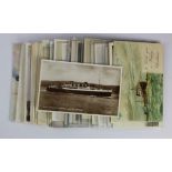 Shipping, mixed collection, cruise liners, adverts, merchant, etc   worth a look (approx 50 cards)