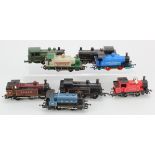 Hornby. Eight Hornby OO gauge tank locomotives, comprising 'Blue C&R', 'Southern 4572', 'BR