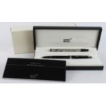 Montblanc Meisterstuck Pix ballpoint pen, with service guide, contained in original Montblanc case