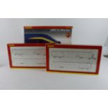 Hornby. A boxed Hornby OO gauge 'GNER, The White Rose Train Pack' (R2197), together with two boxed