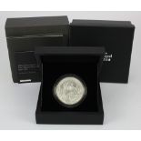 Ten Pounds 2015 "Reality" Silver proof 5oz. FDC in the plush box of issue with certificate