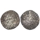 Edward IV First Reign, Light Coinage silver Groat, York mint, mm. sun (1469-70), quatrefoils at