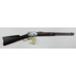 Carbine, a good Marlin Model 1894 saddle Carbine. Full tube under barrel magazine. Calibre .44,