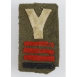 Cloth badge: 5th Infantry Division/17th Infantry Brigade/2nd Bttn.Northamptonshire Regiment WW2