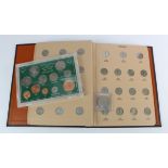 Ireland (80) mostly predecimal coins in a Dansco Album: Threepence - Sixpence - Shilling (