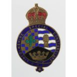 Lincolnshire Special Constabulary enamelled lapel badge