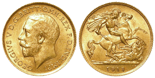 Half Sovereign 1913 EF