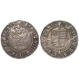 Henry VIII First Coinage silver Groat (1509-26), portrait of Henry VII, London mint, mm.