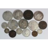 India (15) 19th-20thC mostly silver including East India Company, mixed grade.