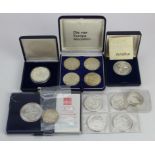 Germany (13) post-war commemorative silver coins and medals.