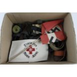 Militaria box full of assorted items mostly WW2 related. (Buyer collects)